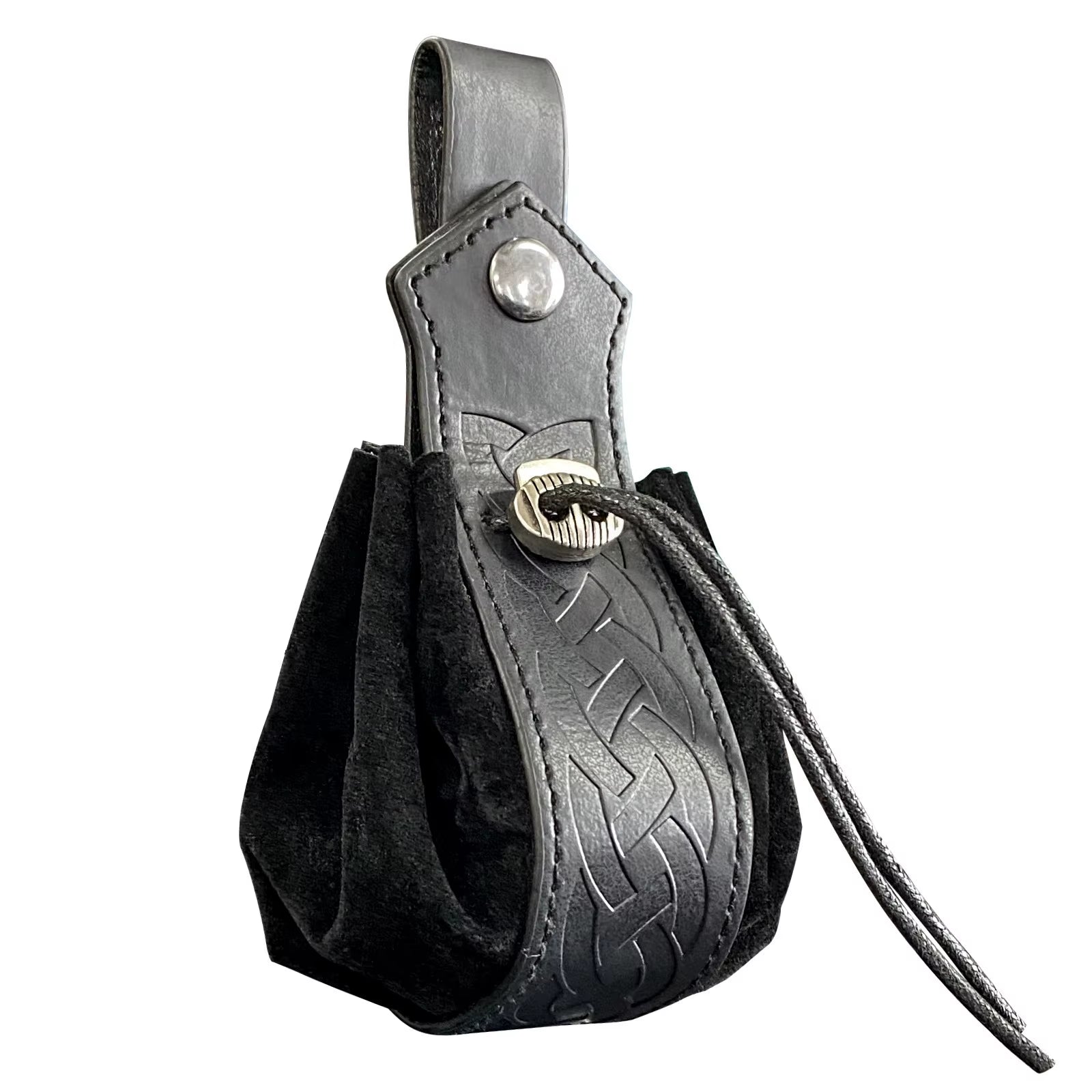 Viking-Style Medieval Pouch That Can Be Hung on a Belt, Men'S Coin Purse, High-Quality Retro Waist Bag, Cool and Handsome Style