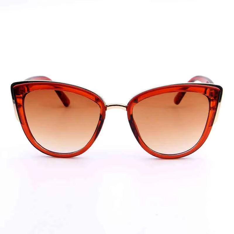 Female Retro Cat Eye Sunglasses Ultraviolet-Proof Leopard Print Sun Glasses Women Vintage Gradient Glasses Plastic Frame Eyewear