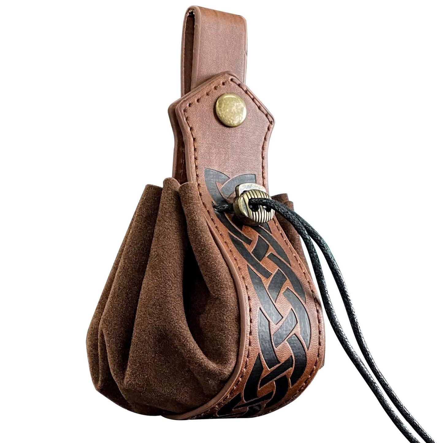 Viking-Style Medieval Pouch That Can Be Hung on a Belt, Men'S Coin Purse, High-Quality Retro Waist Bag, Cool and Handsome Style