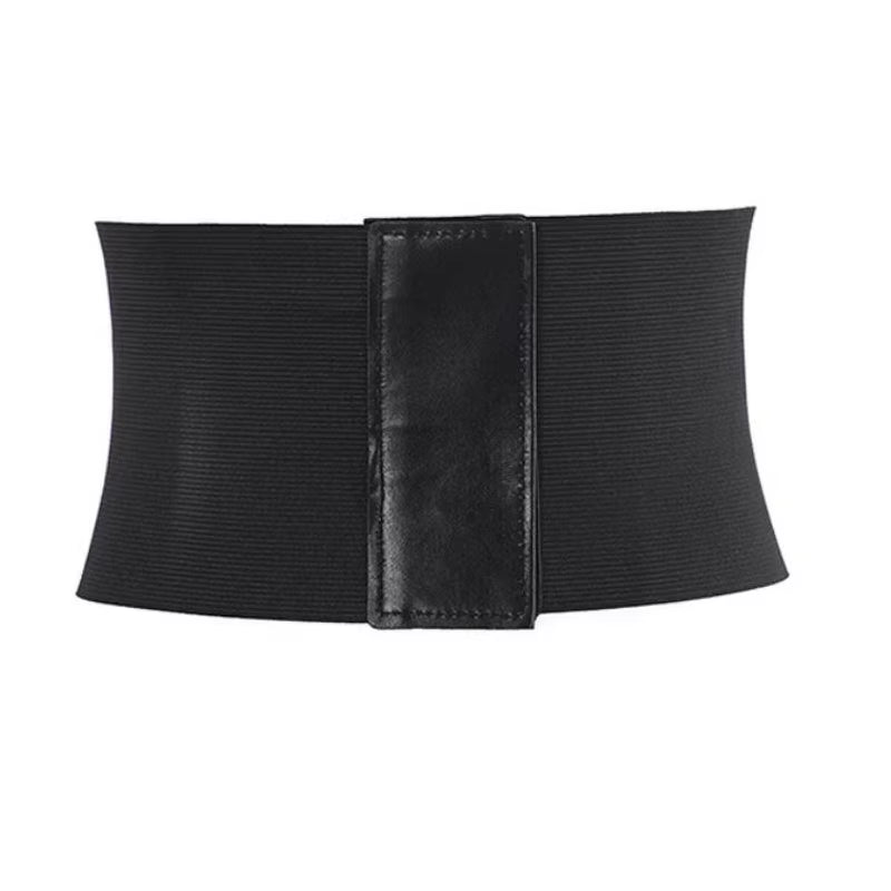 Fashion Corset Wide Belts Faux Leather Slimming Body Shaping Girdle Belt for Women Elastic Tight High Waist for Daily Wear